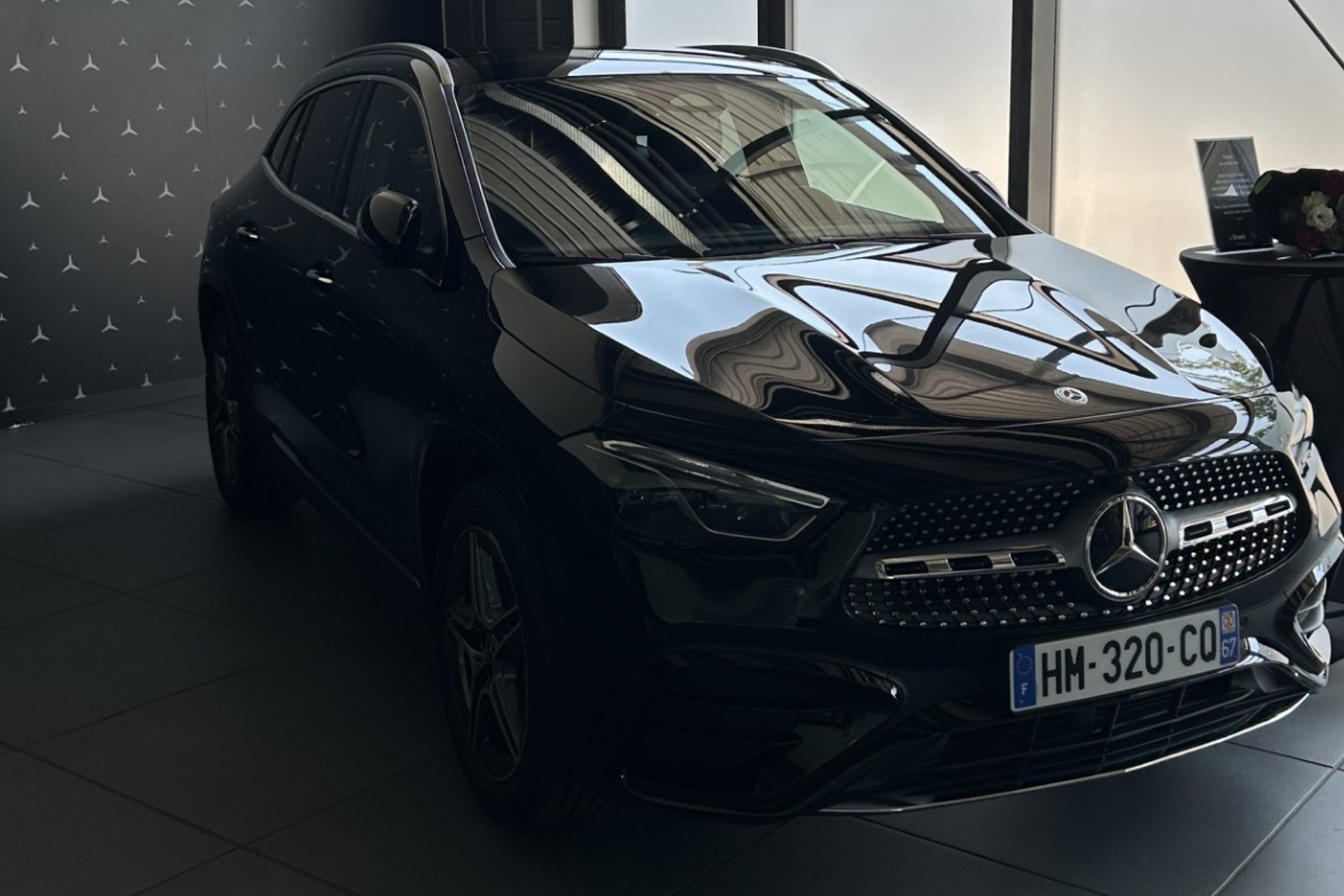 Mercedes GLA noire de Madame Taxi, taxi à Wasselonne et environs