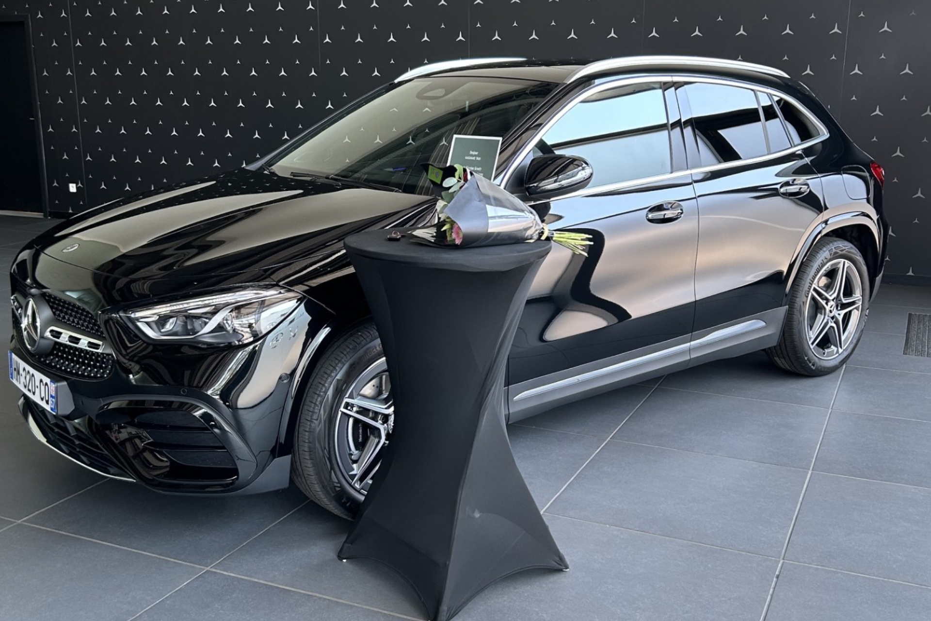 Mercedes GLA noire de Madame Taxi pour des trajets confortables à Wasselonne